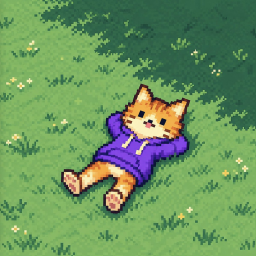 Touch Grass Cat logo
